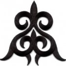 Black trim fringe boho retro chic sew applique iron-on patch new S-1168 FREE WORLDWIDE DELIVERY!