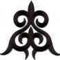 Black trim fringe boho retro chic sew applique iron-on patch new S-1168 FREE WORLDWIDE DELIVERY!