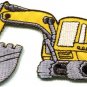 Excavator backhoe tractor trackhoe bulldozer applique iron-on patch S-676 FREE WORLDWIDE DELIVERY!