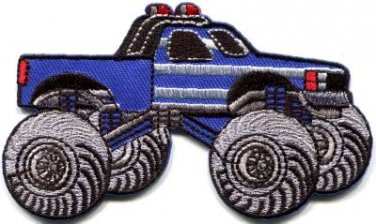 Monster truck 4 X 4 pickup auto applique iron-on patch new S-1129 FREE SHIPPING WORLDWIDE!
