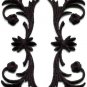 Black trim fringe leaves sew applique iron-on patches pair S-1119 WE SHIP ANYWHERE FOR FREE!