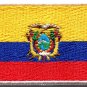 Flag of Ecuador embroidered applique iron-on patch Medium S-1146 FREE SHIPPING WORLDWIDE!