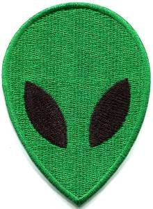 Alien ET ufo flying saucer sci-fi applique iron-on patch S-1184 WE SHIP ANYWHERE FOR FREE!