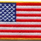 American flag USA United States applique iron-on patch new S-1140 WE SHIP ANYWHERE FOR FREE!