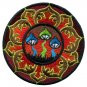 Mushroom lotus boho hippie retro peace trance applique iron-on patch T-21 FREE SHIPPING WORLDWIDE!