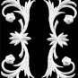 White trim fringe leaves boho sew applique iron-on patches pair S-1120 FREE SHIPPING WORLDWIDE!