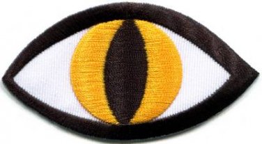 Cat's eye tattoo wicca occult retro applique iron-on patch S-1127 WE SHIP ANYWHERE FOR FREE!