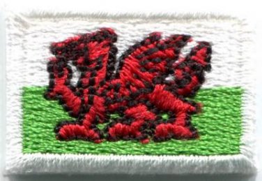 Flag of Wales Welsh red dragon celtic applique iron-on patch Small S-383 WE SHIP ANYWHERE FOR FREE!