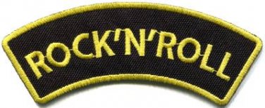 Rock n Roll biker retro rockabilly music applique iron-on patch S-1111 WE SHIP ANYWHERE FOR FREE!