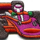 Sports car racing race formula one 1 retro applique iron-on patch S-1108 WORLDWIDE DELIVERY IS FREE!