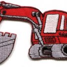 Excavator backhoe tractor loader bulldozer applique iron-on patch S-42 WE SHIP ANYWHERE FOR FREE!