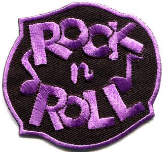 Rock n Roll biker retro slogan rockabilly applique iron-on patch S-1112 WE SHIP ANYWHERE FOR FREE!
