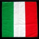 Italian flag Italy bandana handkerchief head wrap biker 20X20 in. FREE SHIPPING WORLDWIDE!