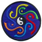 Yin yang tao hippie retro boho weed love pot ying applique iron-on patch T-14 WE SHIP WORLDWIDE!