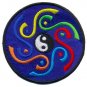 Yin yang tao hippie retro boho weed love pot ying applique iron-on patch T-14 WE SHIP WORLDWIDE!