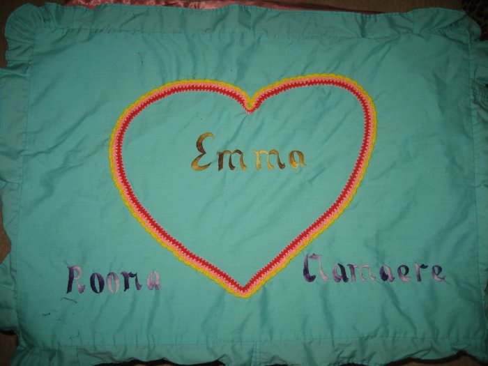 Handmade design pillow case