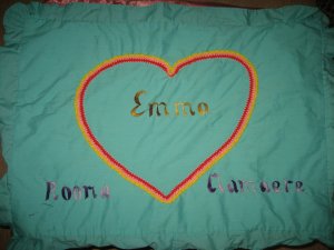 Handmade design pillow case
