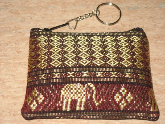 brown elephant design wallet