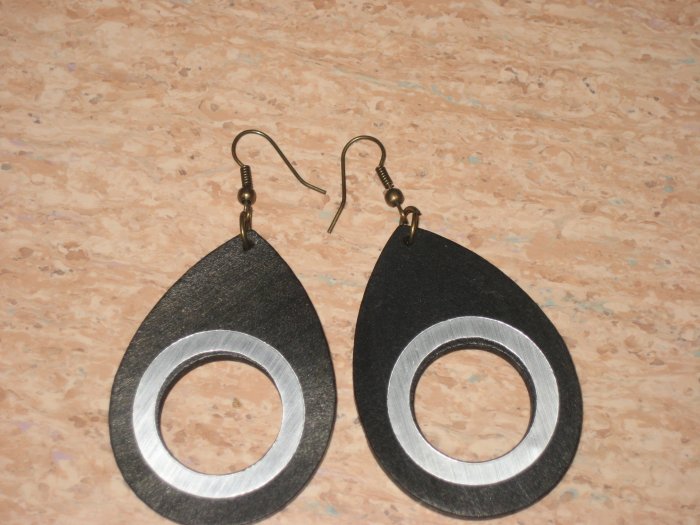 black and white earrings