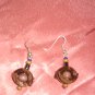 brown earrings