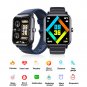 F400 Non-Invasive Blood Glucose Smart Watch Ecg Blood Pressure Uric Acid Blood Lipid Monitoring Blue