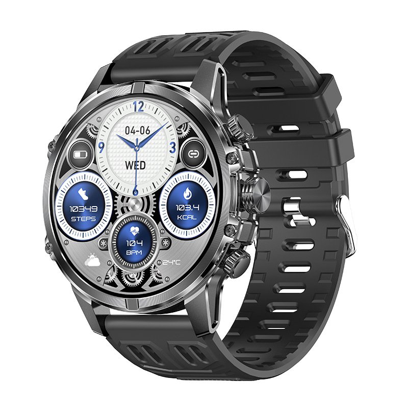 Cf53 Bluetooth Calling Smart Watch Encoder Flashlight Long Endurance 1.75-Inch Amoled