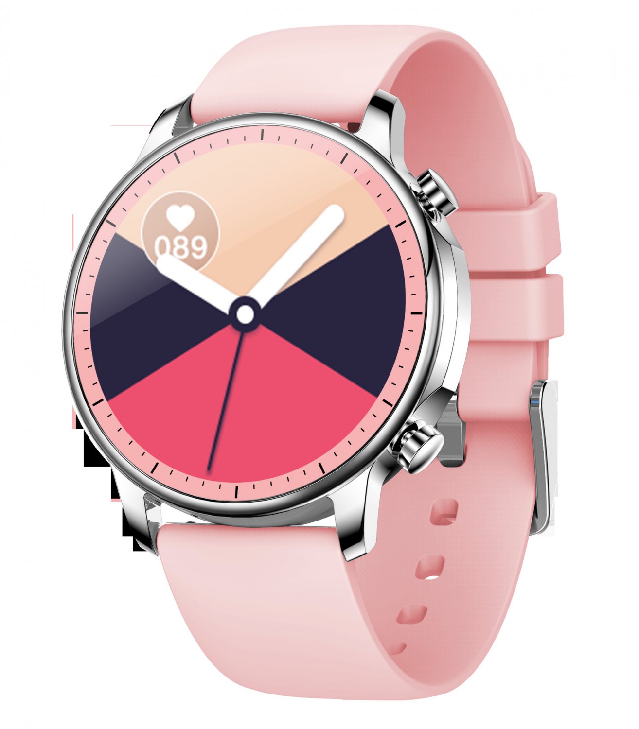 V Full Round Full Touch Smart Bracelet Heart Rate Blood Pressure Blood Oxygen Exercise Sleep Waterpr