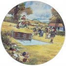 Decorative plate Norman Thelwell’s Ponies “The Water Jump”. Royal Worcester Danbury Mint