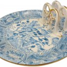 Rare antique Copeland China breakfast plate with molded toast holder. Rare antique Copeland China breakfast plate with molded toast holder.
