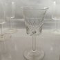 Four Vintage Crystal Liqueur Sherry Glasses