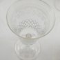 Four Vintage Crystal Liqueur Sherry Glasses