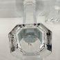 Pair of Vintage Glass Candle Sticks Holders. Gothic style