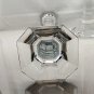 Pair of Vintage Glass Candle Sticks Holders. Gothic style