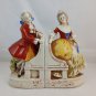 Antique bookend figurines Germany Carl Schneider factory Grafenthal 1878-1886(Y311-12)