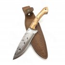 Handmade Carbon Steel Camping Knife Olive Tree