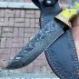 Custom Handmade Damascus Hunting Knife