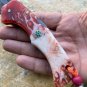 8 İnches Folding Pocket Knife Red and White Handle N690 Steel Camping Knife