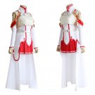 Anime Sword Art Online SAO Yuki Asuna Cosplay Costume Full Outfits