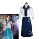BioShock Infinite Heroine Elizabeth Cosplay Costume Halloween Women Costume