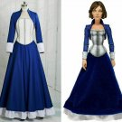 BioShock 3 Infinite Elizabeth Blue Dress Cosplay Costume custom made