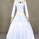 Aladdin And The King Of Thieves Cosplay Costume Jasmine Bridal Gown With Veil