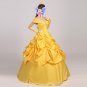 Princess Belle cosplay costume belle yellow costume Women Halloween Dress