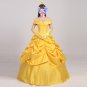 Princess Belle cosplay costume belle yellow costume Women Halloween Dress