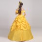 Princess Belle cosplay costume belle yellow costume Women Halloween Dress