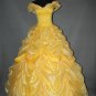 Princess Belle cosplay costume belle yellow costume Women Halloween Dress