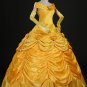 Princess Belle cosplay costume belle yellow costume Women Halloween Dress