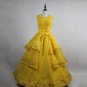 Princess Belle Cosplay Costume Custom-made belle cosplay dress