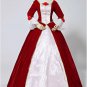 Disney Princess Beauty and the Beast Belle Christmas Dress Cosplay Costume