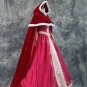 Princess Belle Red cosplay costume belle Red costume Dress Women Halloween Costume