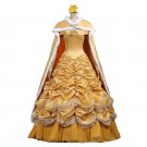 Princess Belle cosplay costume belle yellow costume Women Halloween Dress
